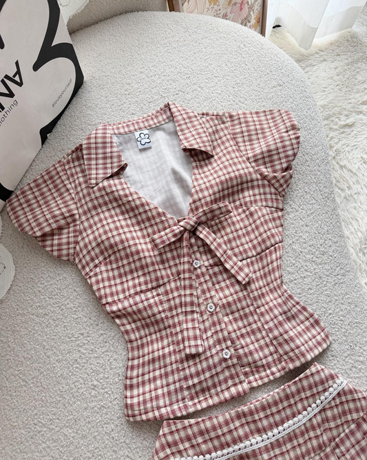 Vintage Ribbon Check Set-up
